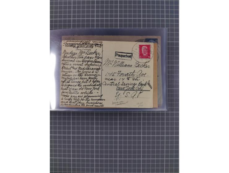 1927/39, interessante Sammlung “Norddeutscher Lloyd - Sonderreisen” mit ca. 100 Briefen, Karten und GSK, dabei Mittelmehrfahr