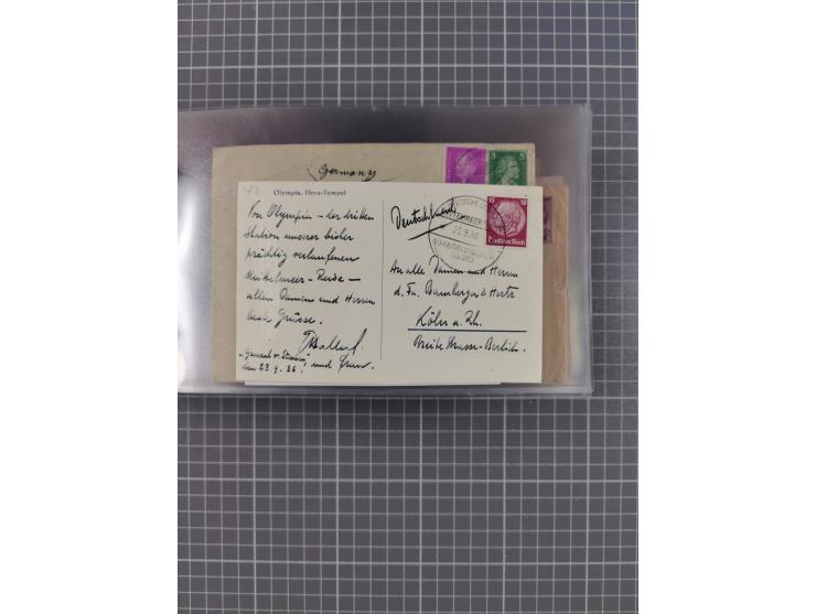 1927/39, interessante Sammlung “Norddeutscher Lloyd - Sonderreisen” mit ca. 100 Briefen, Karten und GSK, dabei Mittelmehrfahr