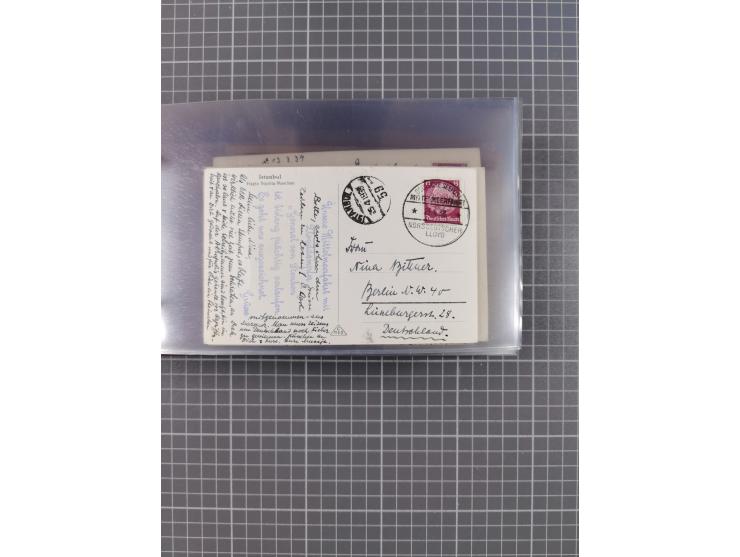 1927/39, interessante Sammlung “Norddeutscher Lloyd - Sonderreisen” mit ca. 100 Briefen, Karten und GSK, dabei Mittelmehrfahr