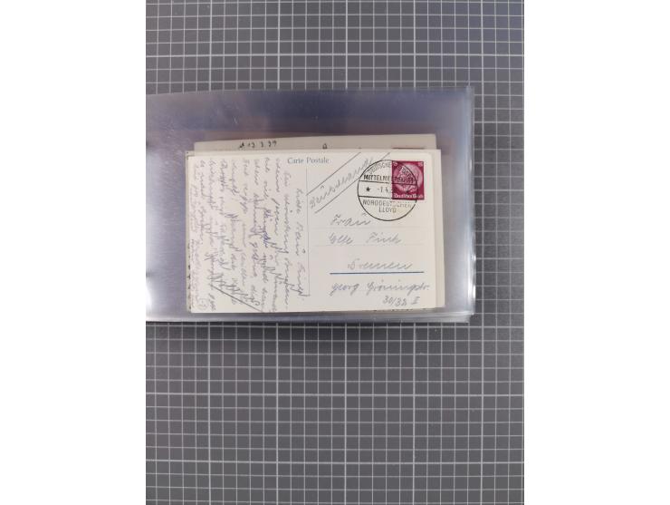 1927/39, interessante Sammlung “Norddeutscher Lloyd - Sonderreisen” mit ca. 100 Briefen, Karten und GSK, dabei Mittelmehrfahr