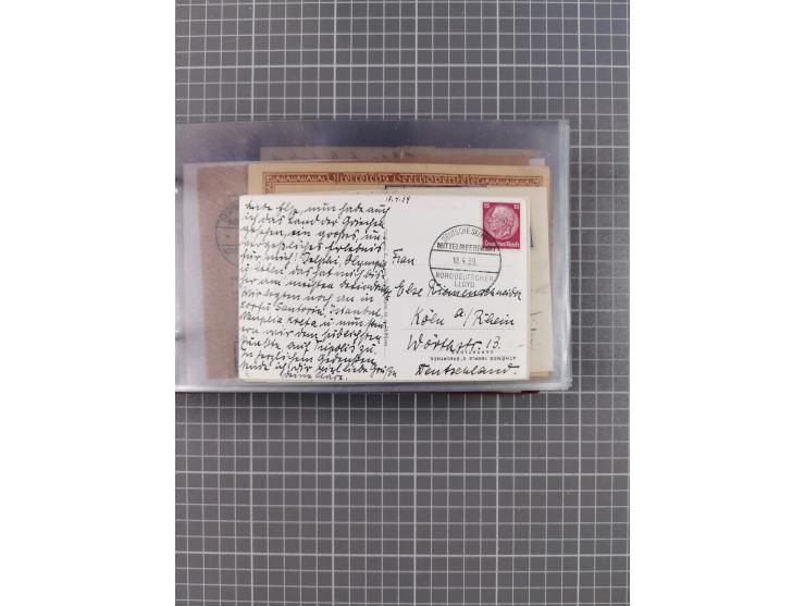 1927/39, interessante Sammlung “Norddeutscher Lloyd - Sonderreisen” mit ca. 100 Briefen, Karten und GSK, dabei Mittelmehrfahr