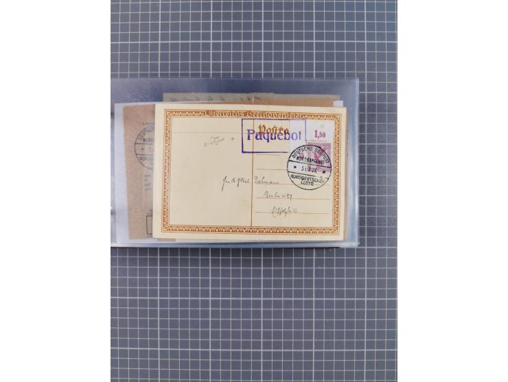 1927/39, interessante Sammlung “Norddeutscher Lloyd - Sonderreisen” mit ca. 100 Briefen, Karten und GSK, dabei Mittelmehrfahr