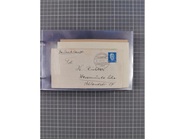 1927/39, interessante Sammlung “Norddeutscher Lloyd - Sonderreisen” mit ca. 100 Briefen, Karten und GSK, dabei Mittelmehrfahr