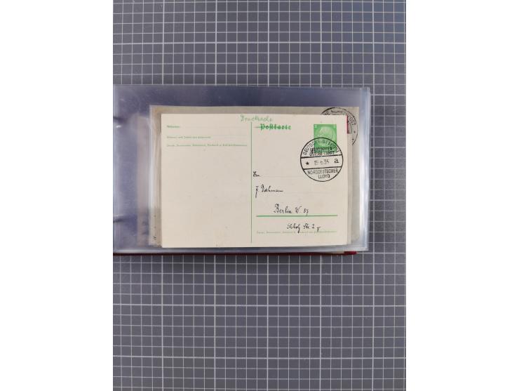 1927/39, interessante Sammlung “Norddeutscher Lloyd - Sonderreisen” mit ca. 100 Briefen, Karten und GSK, dabei Mittelmehrfahr