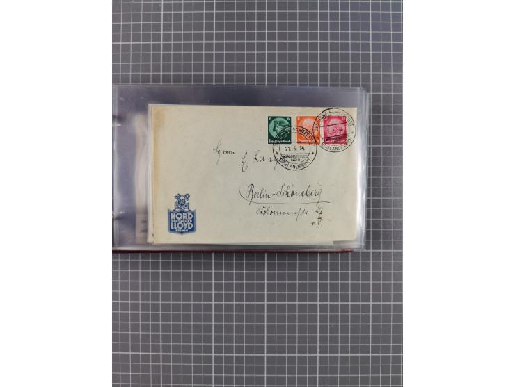 1927/39, interessante Sammlung “Norddeutscher Lloyd - Sonderreisen” mit ca. 100 Briefen, Karten und GSK, dabei Mittelmehrfahr