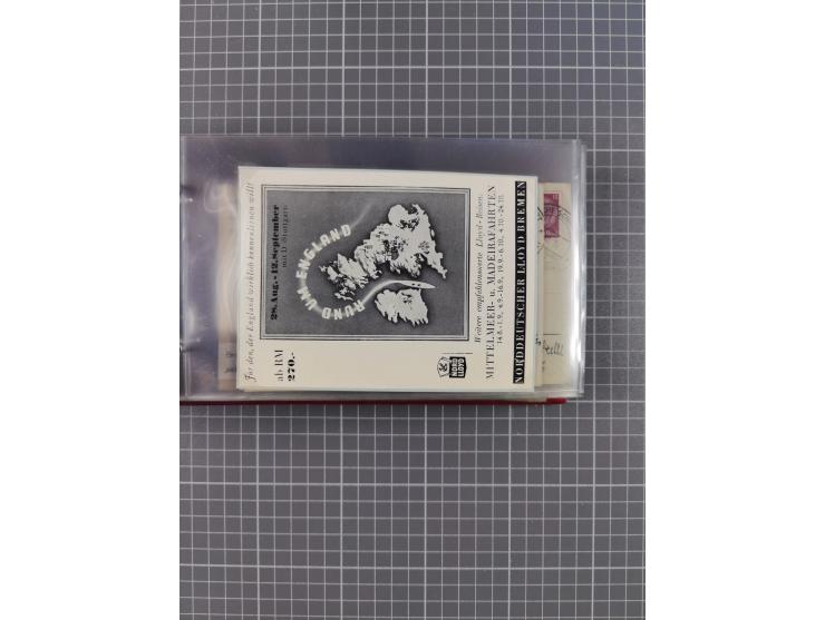 1927/39, interessante Sammlung “Norddeutscher Lloyd - Sonderreisen” mit ca. 100 Briefen, Karten und GSK, dabei Mittelmehrfahr