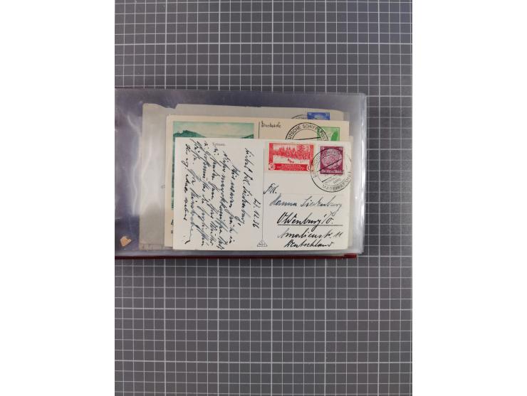 1927/39, interessante Sammlung “Norddeutscher Lloyd - Sonderreisen” mit ca. 100 Briefen, Karten und GSK, dabei Mittelmehrfahr