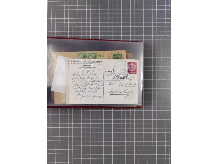 1927/39, interessante Sammlung “Norddeutscher Lloyd - Sonderreisen” mit ca. 100 Briefen, Karten und GSK, dabei Mittelmehrfahr