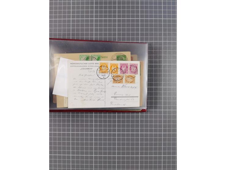 1927/39, interessante Sammlung “Norddeutscher Lloyd - Sonderreisen” mit ca. 100 Briefen, Karten und GSK, dabei Mittelmehrfahr