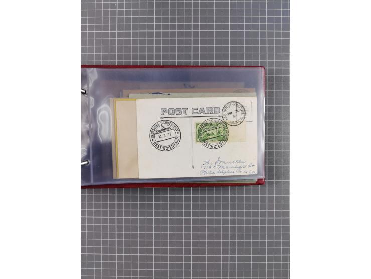 1927/39, interessante Sammlung “Norddeutscher Lloyd - Sonderreisen” mit ca. 100 Briefen, Karten und GSK, dabei Mittelmehrfahr