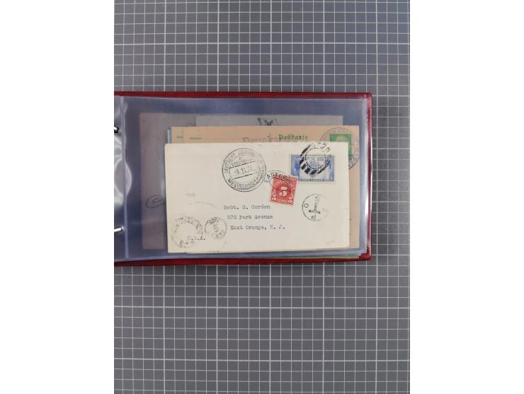 1927/39, interessante Sammlung “Norddeutscher Lloyd - Sonderreisen” mit ca. 100 Briefen, Karten und GSK, dabei Mittelmehrfahr