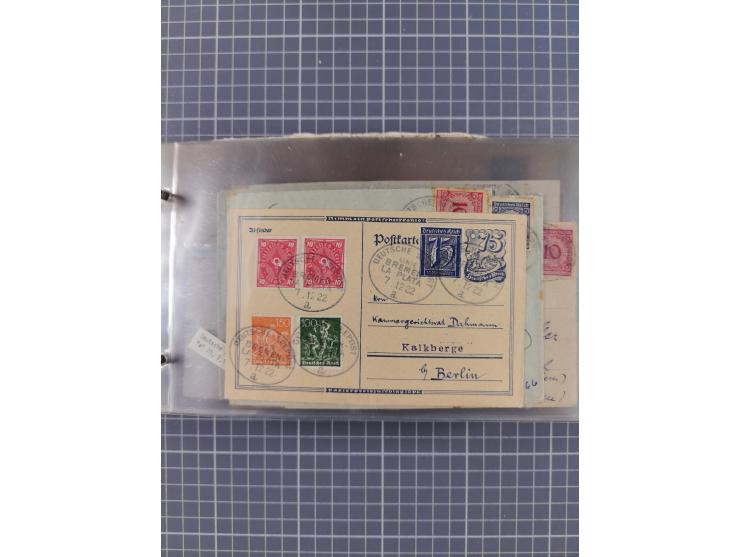 1897/1934, Sammlung “DSP LINIE BREMEN-LA PLATA” mit ca. 135 Briefen, Karten und GSK mit diversen Unterscheidungs-Buchstaben, 