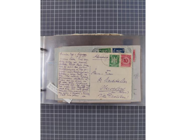 1897/1934, Sammlung “DSP LINIE BREMEN-LA PLATA” mit ca. 135 Briefen, Karten und GSK mit diversen Unterscheidungs-Buchstaben, 