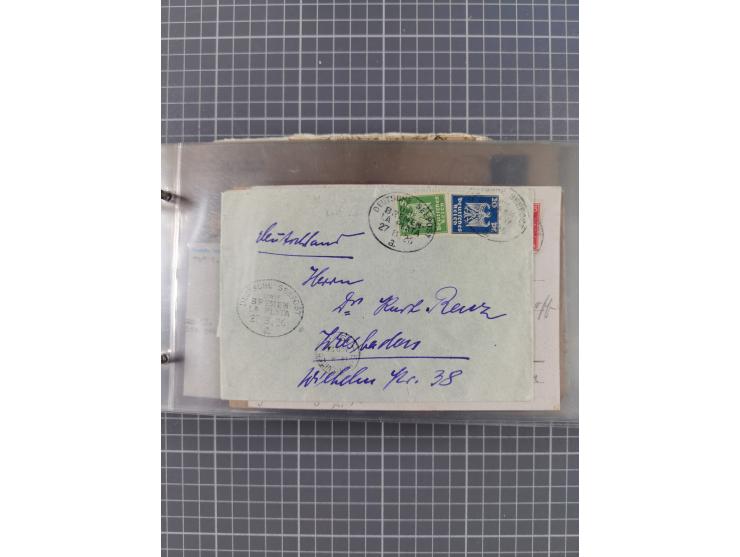 1897/1934, Sammlung “DSP LINIE BREMEN-LA PLATA” mit ca. 135 Briefen, Karten und GSK mit diversen Unterscheidungs-Buchstaben, 