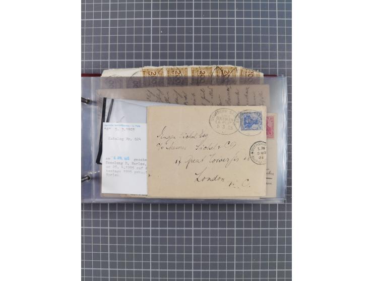 1897/1934, Sammlung “DSP LINIE BREMEN-LA PLATA” mit ca. 135 Briefen, Karten und GSK mit diversen Unterscheidungs-Buchstaben, 