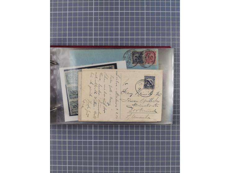 1897/1934, Sammlung “DSP LINIE BREMEN-LA PLATA” mit ca. 135 Briefen, Karten und GSK mit diversen Unterscheidungs-Buchstaben, 