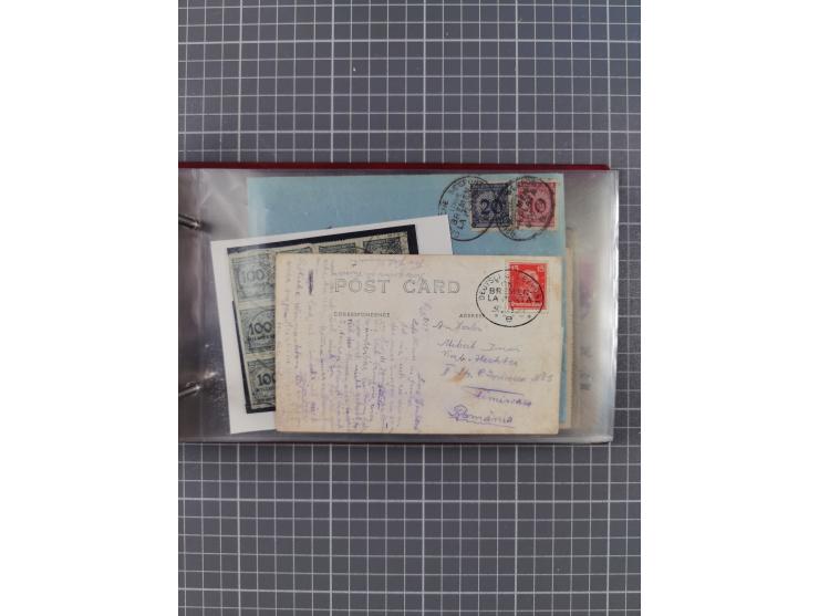 1897/1934, Sammlung “DSP LINIE BREMEN-LA PLATA” mit ca. 135 Briefen, Karten und GSK mit diversen Unterscheidungs-Buchstaben, 