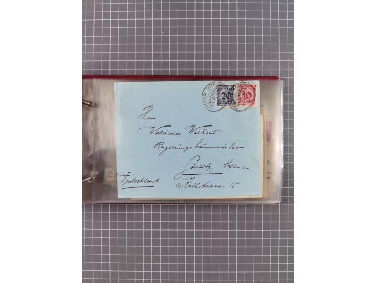 1897/1934, Sammlung “DSP LINIE BREMEN-LA PLATA” mit ca. 135 Briefen, Karten und GSK mit diversen Unterscheidungs-Buchstaben, 