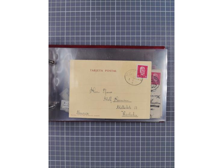 1897/1934, Sammlung “DSP LINIE BREMEN-LA PLATA” mit ca. 135 Briefen, Karten und GSK mit diversen Unterscheidungs-Buchstaben, 