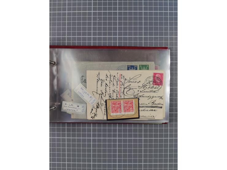 1897/1934, Sammlung “DSP LINIE BREMEN-LA PLATA” mit ca. 135 Briefen, Karten und GSK mit diversen Unterscheidungs-Buchstaben, 