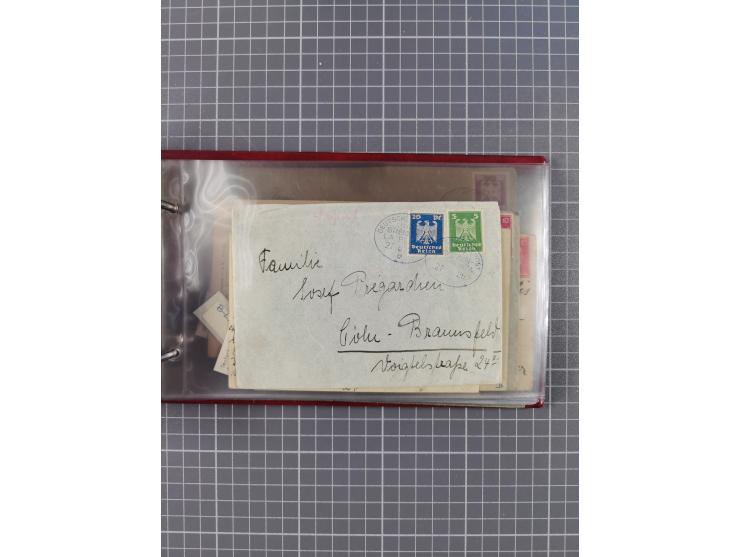 1897/1934, Sammlung “DSP LINIE BREMEN-LA PLATA” mit ca. 135 Briefen, Karten und GSK mit diversen Unterscheidungs-Buchstaben, 