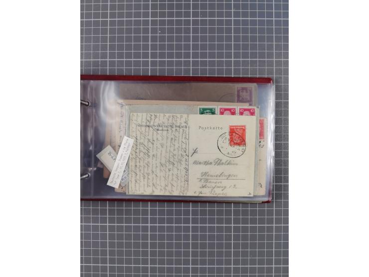 1897/1934, Sammlung “DSP LINIE BREMEN-LA PLATA” mit ca. 135 Briefen, Karten und GSK mit diversen Unterscheidungs-Buchstaben, 