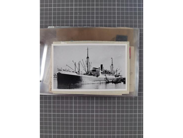 1897/1934, Sammlung “DSP LINIE BREMEN-LA PLATA” mit ca. 135 Briefen, Karten und GSK mit diversen Unterscheidungs-Buchstaben, 