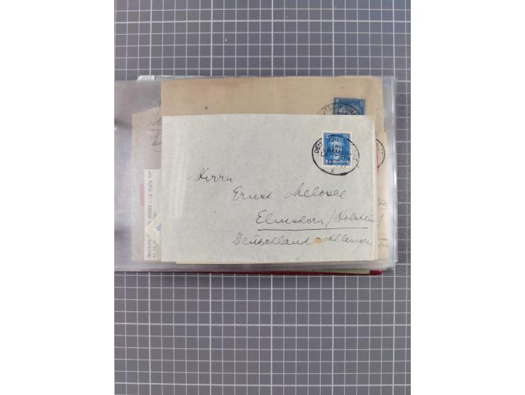 1897/1934, Sammlung “DSP LINIE BREMEN-LA PLATA” mit ca. 135 Briefen, Karten und GSK mit diversen Unterscheidungs-Buchstaben, 