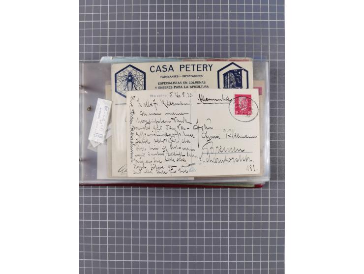 1897/1934, Sammlung “DSP LINIE BREMEN-LA PLATA” mit ca. 135 Briefen, Karten und GSK mit diversen Unterscheidungs-Buchstaben, 