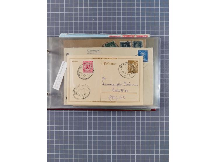 1897/1934, Sammlung “DSP LINIE BREMEN-LA PLATA” mit ca. 135 Briefen, Karten und GSK mit diversen Unterscheidungs-Buchstaben, 