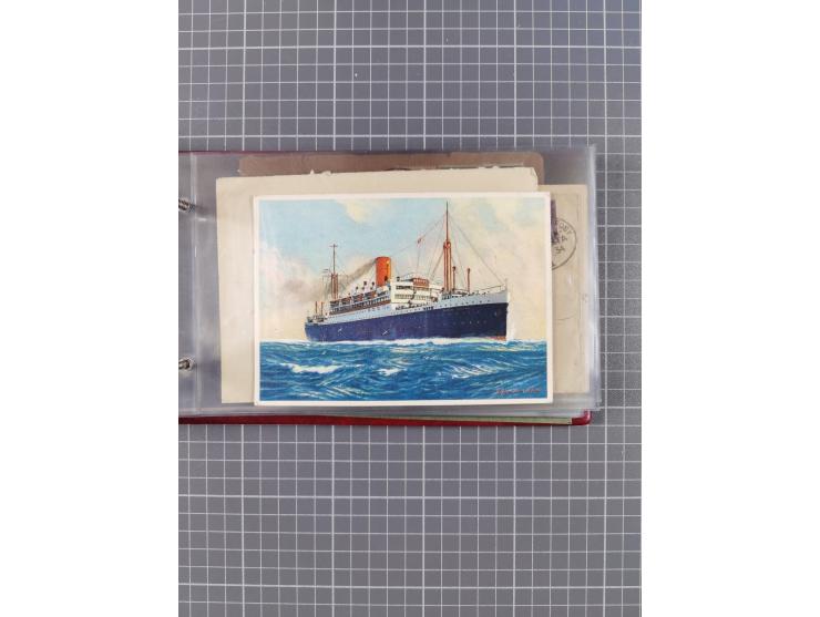 1897/1934, Sammlung “DSP LINIE BREMEN-LA PLATA” mit ca. 135 Briefen, Karten und GSK mit diversen Unterscheidungs-Buchstaben, 