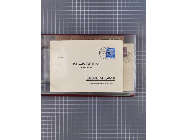 1897/1934, Sammlung “DSP LINIE BREMEN-LA PLATA” mit ca. 135 Briefen, Karten und GSK mit diversen Unterscheidungs-Buchstaben, 