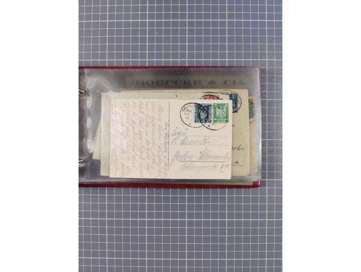 1897/1934, Sammlung “DSP LINIE BREMEN-LA PLATA” mit ca. 135 Briefen, Karten und GSK mit diversen Unterscheidungs-Buchstaben, 