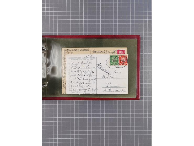 1897/1934, Sammlung “DSP LINIE BREMEN-LA PLATA” mit ca. 135 Briefen, Karten und GSK mit diversen Unterscheidungs-Buchstaben, 