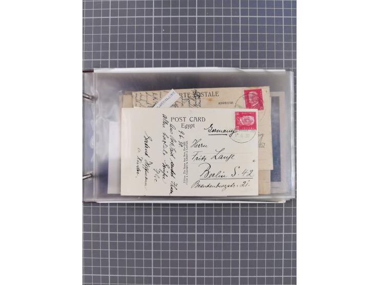 1923/35, Sammlung “DSP HAMBURG-AMERIKA-LINIE” (Segment-Stempel) mit ca. 35 Briefen, Karten und GSK, dabei drei Belege aus der