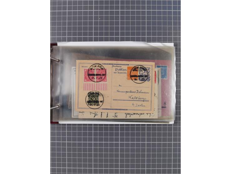 1923/35, Sammlung “DSP HAMBURG-AMERIKA-LINIE” (Segment-Stempel) mit ca. 35 Briefen, Karten und GSK, dabei drei Belege aus der