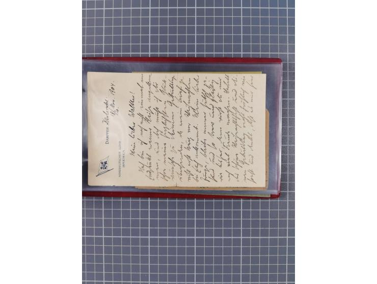 1846/77, 40 Briefe von bzw. in die USA mit Transit über Bremen bzw. nach Bremen adressiert, dabei viele verschiedene Tax- und