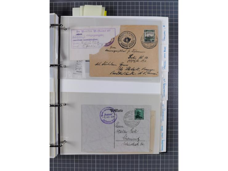 1920/40, Sammlung “Seedienst Ostpreussen” mit ca. 30 Briefen, Karten und GSK inkl. frühe Nebenstempel “Auf hoher See”, dabei 