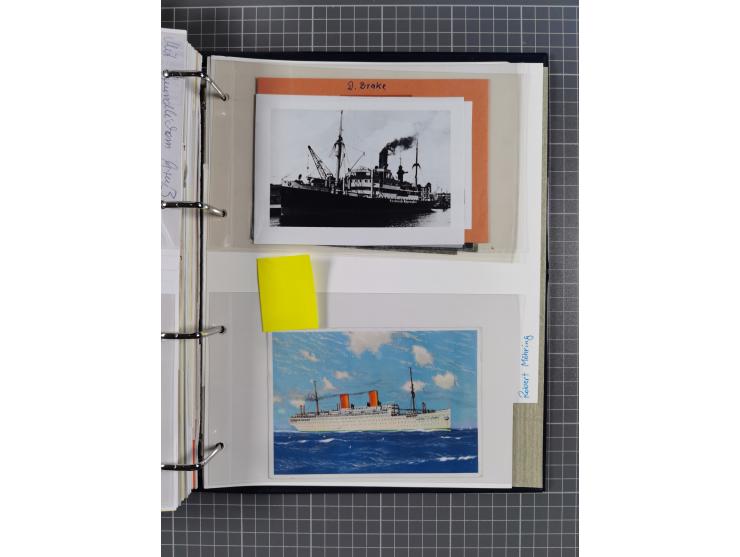 1920/40, Sammlung “Seedienst Ostpreussen” mit ca. 30 Briefen, Karten und GSK inkl. frühe Nebenstempel “Auf hoher See”, dabei 