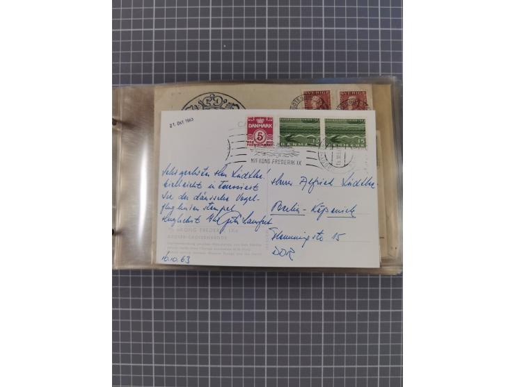 1853/1970 (ca.), interessante Sammlung “Schiffspost der Ostsee” mit Schwerpunkt bei den Anlandungsstempeln, ca 130 Briefe, Ka
