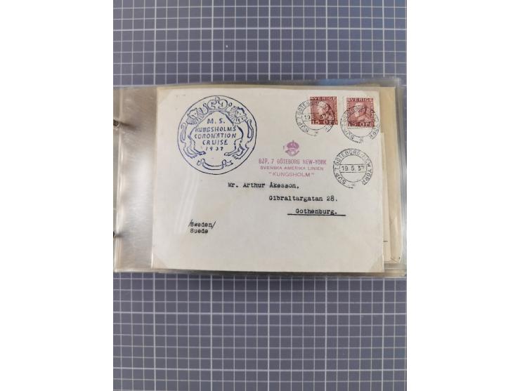 1853/1970 (ca.), interessante Sammlung “Schiffspost der Ostsee” mit Schwerpunkt bei den Anlandungsstempeln, ca 130 Briefe, Ka