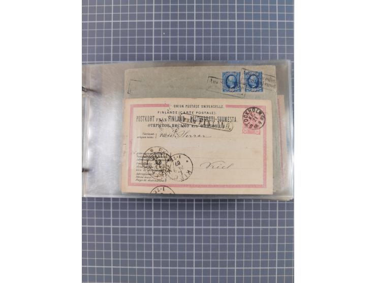 1853/1970 (ca.), interessante Sammlung “Schiffspost der Ostsee” mit Schwerpunkt bei den Anlandungsstempeln, ca 130 Briefe, Ka