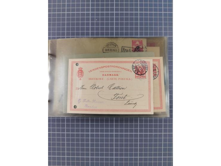 1853/1970 (ca.), interessante Sammlung “Schiffspost der Ostsee” mit Schwerpunkt bei den Anlandungsstempeln, ca 130 Briefe, Ka