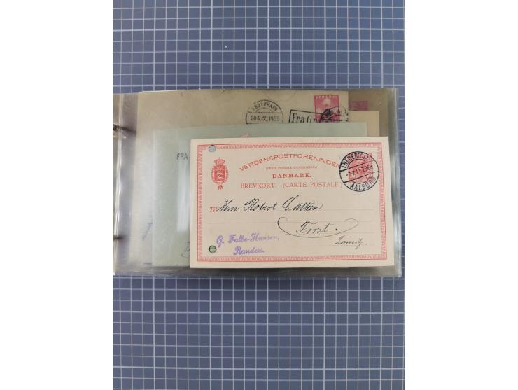 1853/1970 (ca.), interessante Sammlung “Schiffspost der Ostsee” mit Schwerpunkt bei den Anlandungsstempeln, ca 130 Briefe, Ka