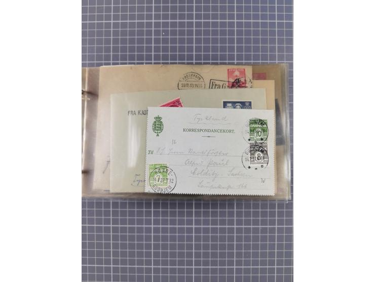 1853/1970 (ca.), interessante Sammlung “Schiffspost der Ostsee” mit Schwerpunkt bei den Anlandungsstempeln, ca 130 Briefe, Ka