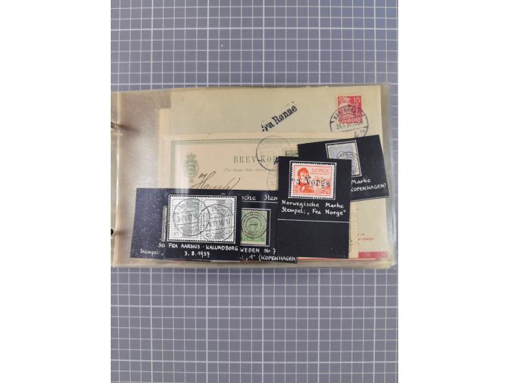 1853/1970 (ca.), interessante Sammlung “Schiffspost der Ostsee” mit Schwerpunkt bei den Anlandungsstempeln, ca 130 Briefe, Ka