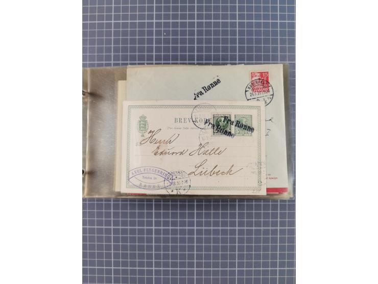 1853/1970 (ca.), interessante Sammlung “Schiffspost der Ostsee” mit Schwerpunkt bei den Anlandungsstempeln, ca 130 Briefe, Ka