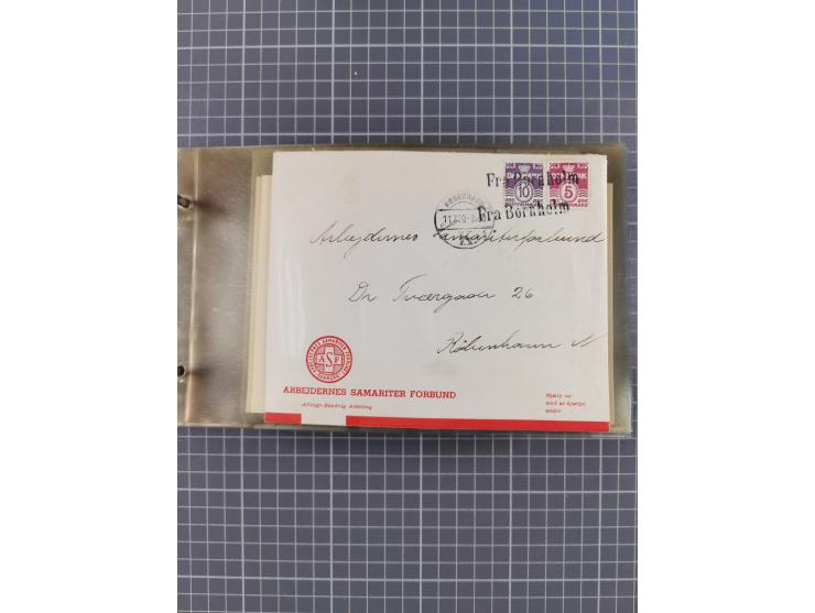 1853/1970 (ca.), interessante Sammlung “Schiffspost der Ostsee” mit Schwerpunkt bei den Anlandungsstempeln, ca 130 Briefe, Ka