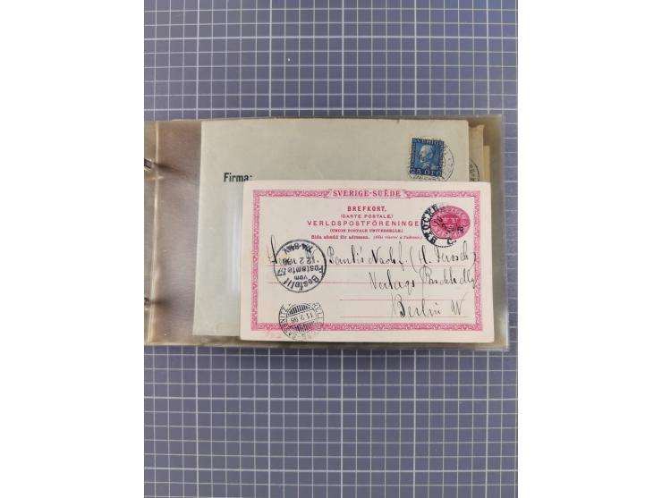 1853/1970 (ca.), interessante Sammlung “Schiffspost der Ostsee” mit Schwerpunkt bei den Anlandungsstempeln, ca 130 Briefe, Ka