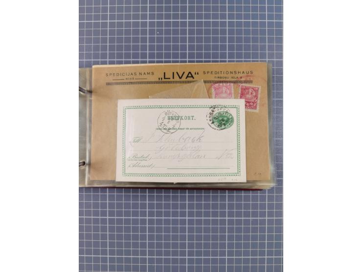 1853/1970 (ca.), interessante Sammlung “Schiffspost der Ostsee” mit Schwerpunkt bei den Anlandungsstempeln, ca 130 Briefe, Ka